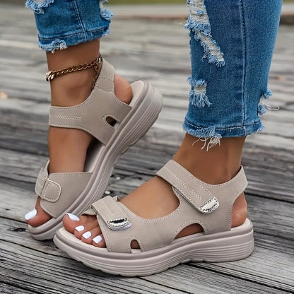 2025 New Summer Sandals Travel Women Shoes New Sandal Sole Durable Sandal Ladies Outdoor Beach Slippers Platform Sandals