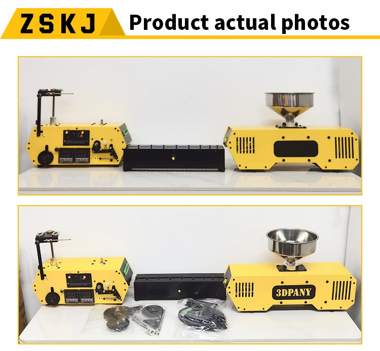HT400 Extruder 3d Filament Maker 3D Filament Extruder Machine Desktop 3D Printing Consumables Extruder 1.75mm 2.85mm 3mm Nozzles