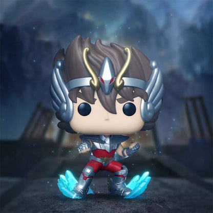 Funko Pop Cavaleiros do Zodíaco Boneco Articulado Hyoga de Cisne #808 Shiryu de Dragão #807 Shun de Andrômeda #809 Ikki de Fênix #810 Bonecos de Vinil Brinquedos