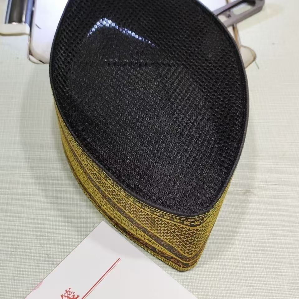 New Arrival Muslim Boat Hats for Women Men Gold Caps Embroidery Arabic Eid Prayer Evening Party Elegant Hijab Headwraps Hat