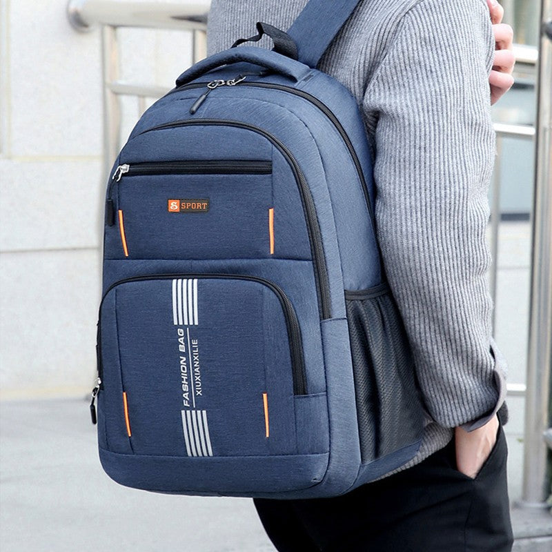 Neutral style backpack for men and women,suitable for business trips and student schoolbags,with multiple layers of pockets
