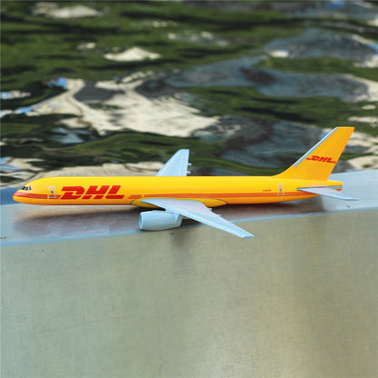 Escala 1:400 Réplica de Aeronave de Metal DHL Boeing 757 Avião Modelo Fundido Avião Miniatura para Casa Escritório Brinquedos para Crianças