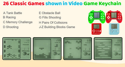 6-48Pcs Video Game Party Favors for Classic Game Console Keychain Birthday Joypad Souvenir School Valentine Gifts