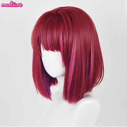 Peruca de Cosplay Oshi no Ko Hoshino Ai Hoshino Ruby Hoshino Akuamarin Arima Kana Peruca de Cosplay Cabelo Resistente ao Calor Perucas de Anime + Touca de Peruca