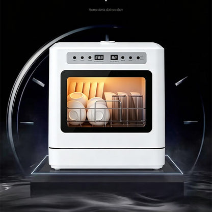 RJH-T06 Countertop Dishwasher Portable, No Installation Required, Smart 75SSD5 High-Temperature Drying, Household Dishwasher