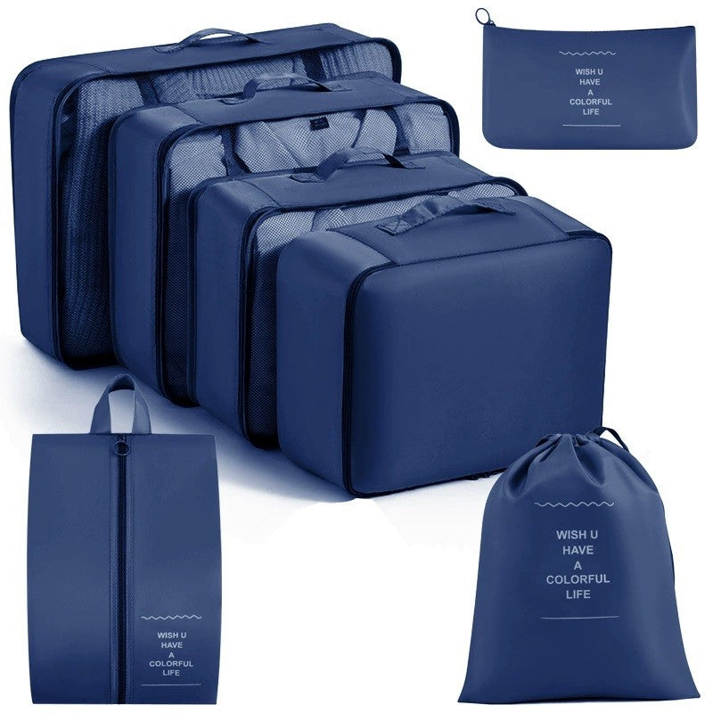 7/8/9-piece Set Travel Storage Bags,Digital Toiletries Shoes Clothes Organizer bag Suitcase Clothes Tidy Pouch,Packing Cubes Set