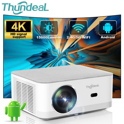 Projetor ThundeaL TD92 Pro Full HD Home Theater Portátil para Vídeo 2K 4K 1080P Android WIFI Telefone Projetor TD92Pro Cinema