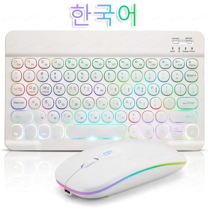 Bluetooth Wireless Magic for iPad 9 Generation Air Pro Mini Keyboard Mouse 11/10/9inch Tablet Keyboard for xiaomi Samsung Huawei