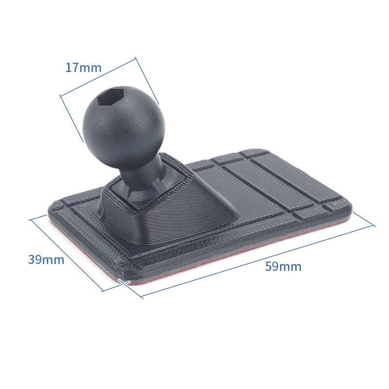17mm Ball Head Car Center Console Adhesive Flexible Bending 3D Printing Base Suitable For Mobile Phone Holder Accessories