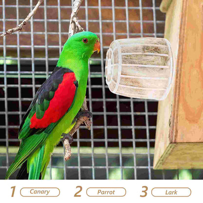 Idílico Tecido Ninho de Pássaro Material Cordão Algodão e Juta Nidificação Artificial Suporte para Café Finch