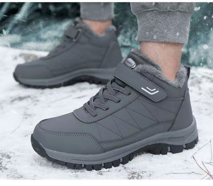 Winter velvet men's shoes Top Quality Casual Snow Boots Waterproof Warm Men boots Outdoor male Trekking Sneaker Botas Zapatos