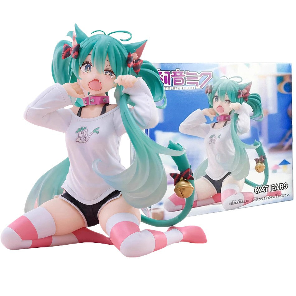 Hatsune Miku Anime Figure Hatsune Miku Desktop Decorations Cute Girl Hatsune Action Figure Model Statue Collection Toys Gift