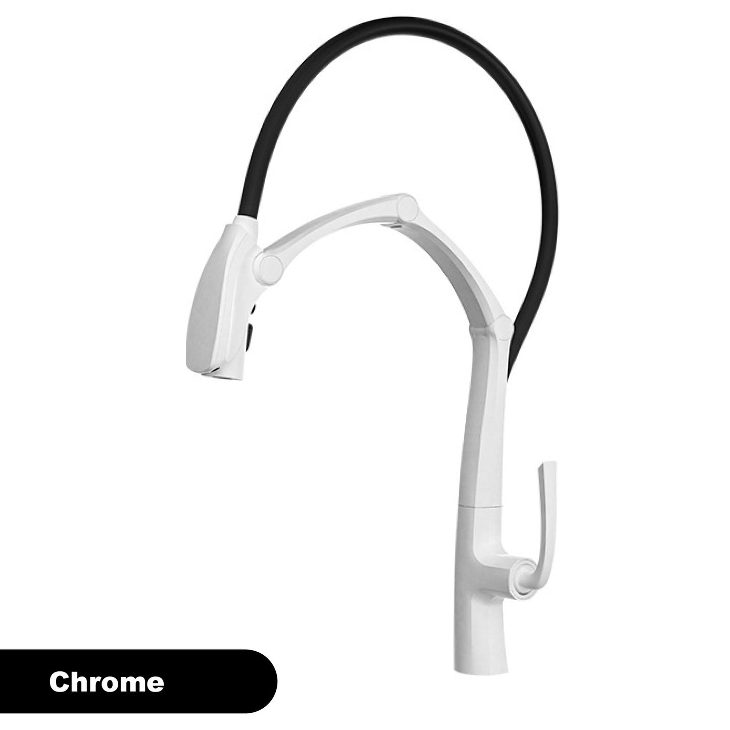 Luxury Gunmetal Brass Kitchen Faucet with LED Display,Sensor&Pull-Out 3-Function Spray,Touchless High Pressure Water-Saving Tap