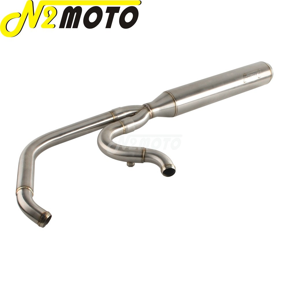 For Harley Softail Low Rider EI Diablo ST FXLRST FXRST 117 2022-2024 2-In-1 Full Length Exhaust System Stepped Head Muffler Pipe