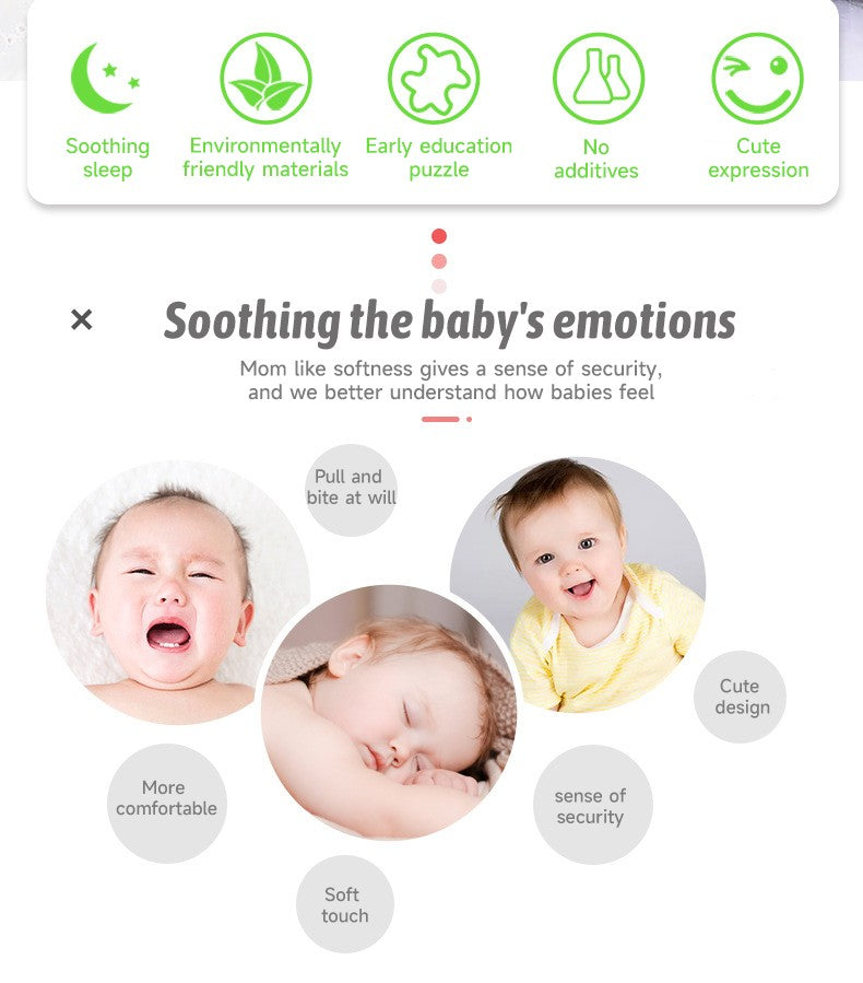 Baby Stroller Bed Hanging Bell Plush Toys Early Education Promote Children Color Cognition Sensory Plush Rattle Training Toys