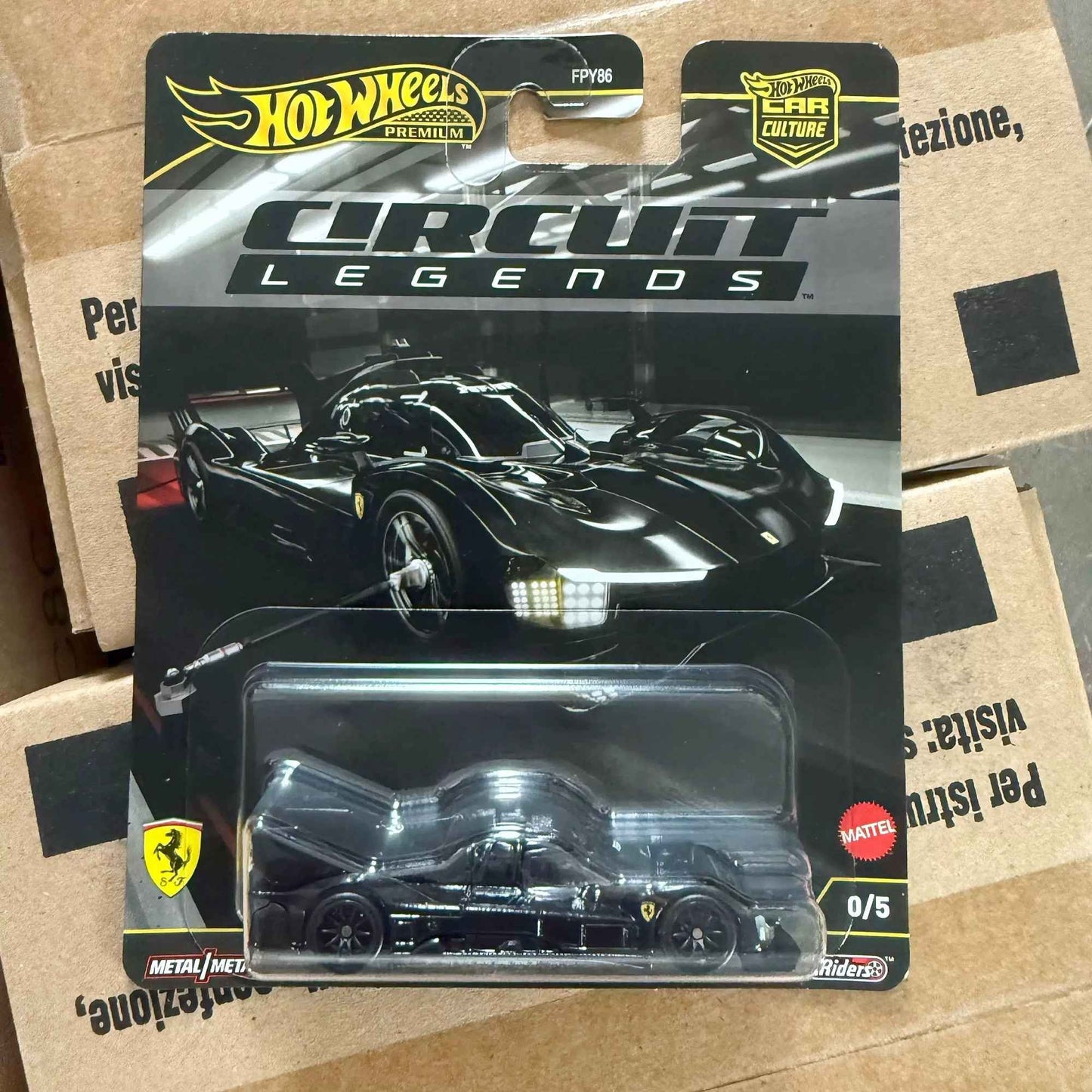 Hot Wheels Original Ferrari 499P Nº 0 Itens Ocultos Track Legend Série Car Culture 2025 Caixa K (Mix 5) Premium Die-Cast 1:64
