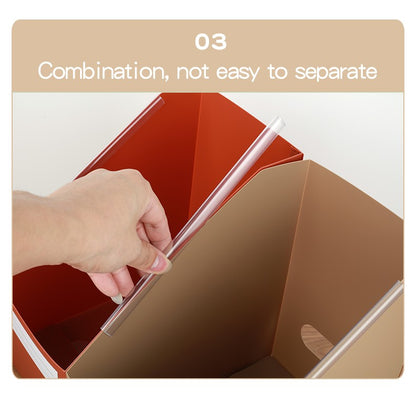 A4 Size Student Foldable Desktop Book Sorting Storage Box Office Stationery for Various Functions