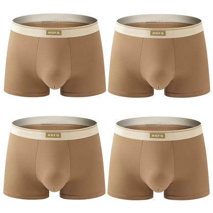 4pcs Men Underwear BoxerShorts Hombre Panties Man Breathable Underpants Sexy Sports Comfort U Convex Male Boxers Large Size 4XL