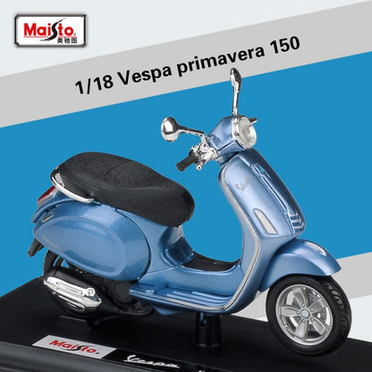 Maisto 1:18 Vespa GT300 Moto de Liga Simulação Diecast Metal Modelo Clássico de Moto Coleção Brinquedo Infantil Presente