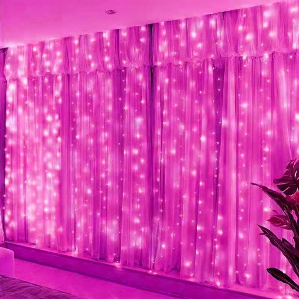 3/6m LED Curtain String Lights USB Festoon Remote Control Garland Fairy Lights Wedding Christmas Decoration for Home Bedroom