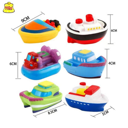 Mini Car Baby Shower Boat Carrying Toy Shower Boat Sprinkler Swimming Pool Children's Bathtub And Beach Birthday Gift