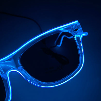 1PC Light Up LED Glasses Glow Sunglasses EL Wire Neon Glasses Glow in The Dark Party Supplies Neon Party Favors for Adults
