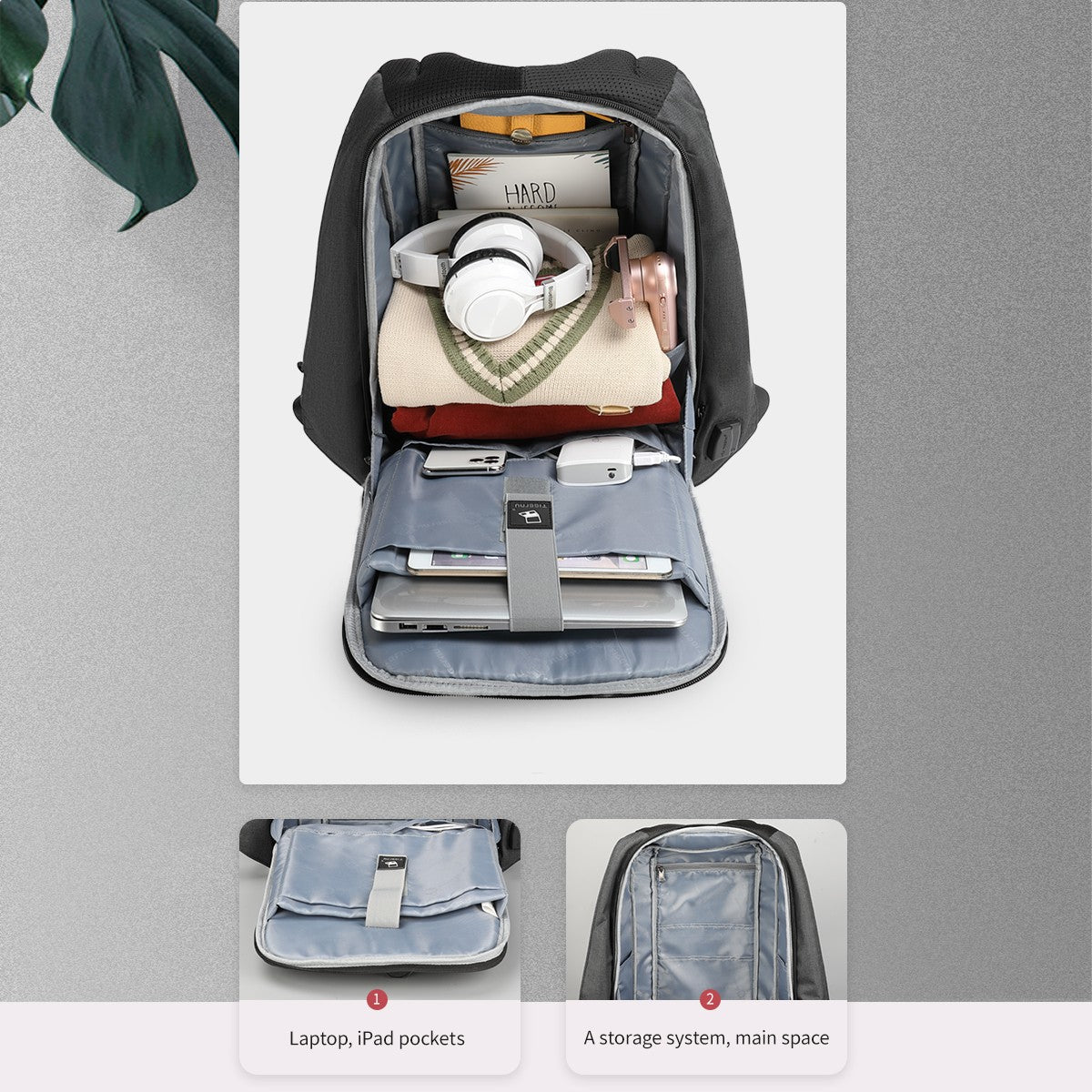 Tigernu Waterproof Anti Theft Female Mochila 15.6inch Laptop Backpack USB Backpacks Fashion Travel School Bag Backpack For Women