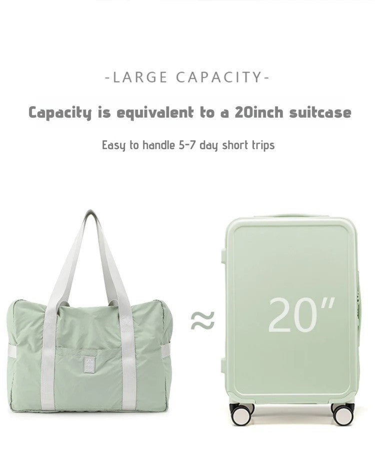Waterproof Foldable Travel Duffle Bag Large Capacity Carry On Tote Luggage Storage Bag with Multiple Pockets