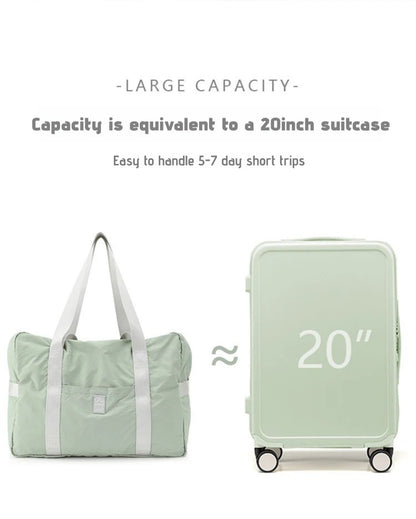 Waterproof Foldable Travel Duffle Bag Large Capacity Carry On Tote Luggage Storage Bag with Multiple Pockets