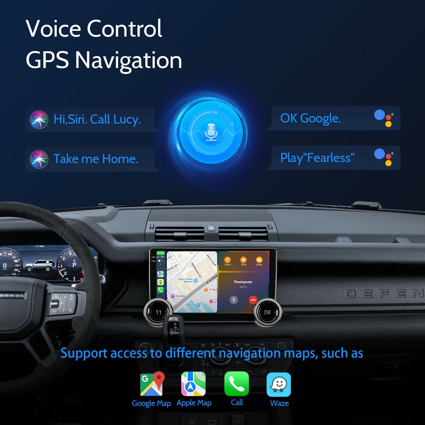 Haudio Double Din Car Stereo-Wireless CarPlay/Android Auto, 10.1" Car Radio with BT 4.1/2+64GB/Backup Camera/GPS/FM/AM Radio