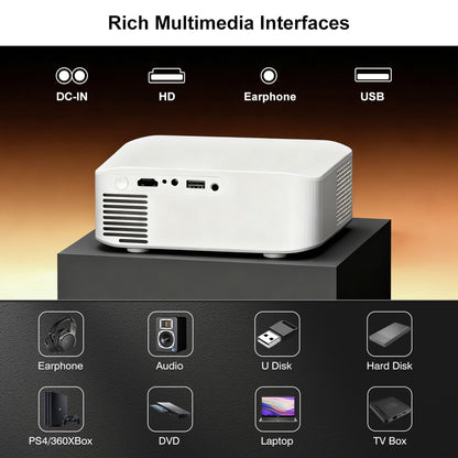 Projetor Android Touyinger L9W Ultra 4K Mini Projetores Full HD Cinema Vídeo Projetor LED Home Theater Beamer Tela Bluetooth