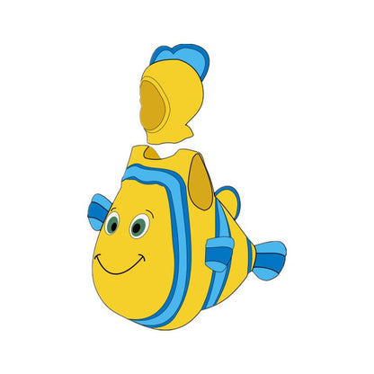 Toddler Clown Fish Role Play Costume Cute Baby Adventure Holiday Performance Costume Halloween Party Dress Up Hooded Set