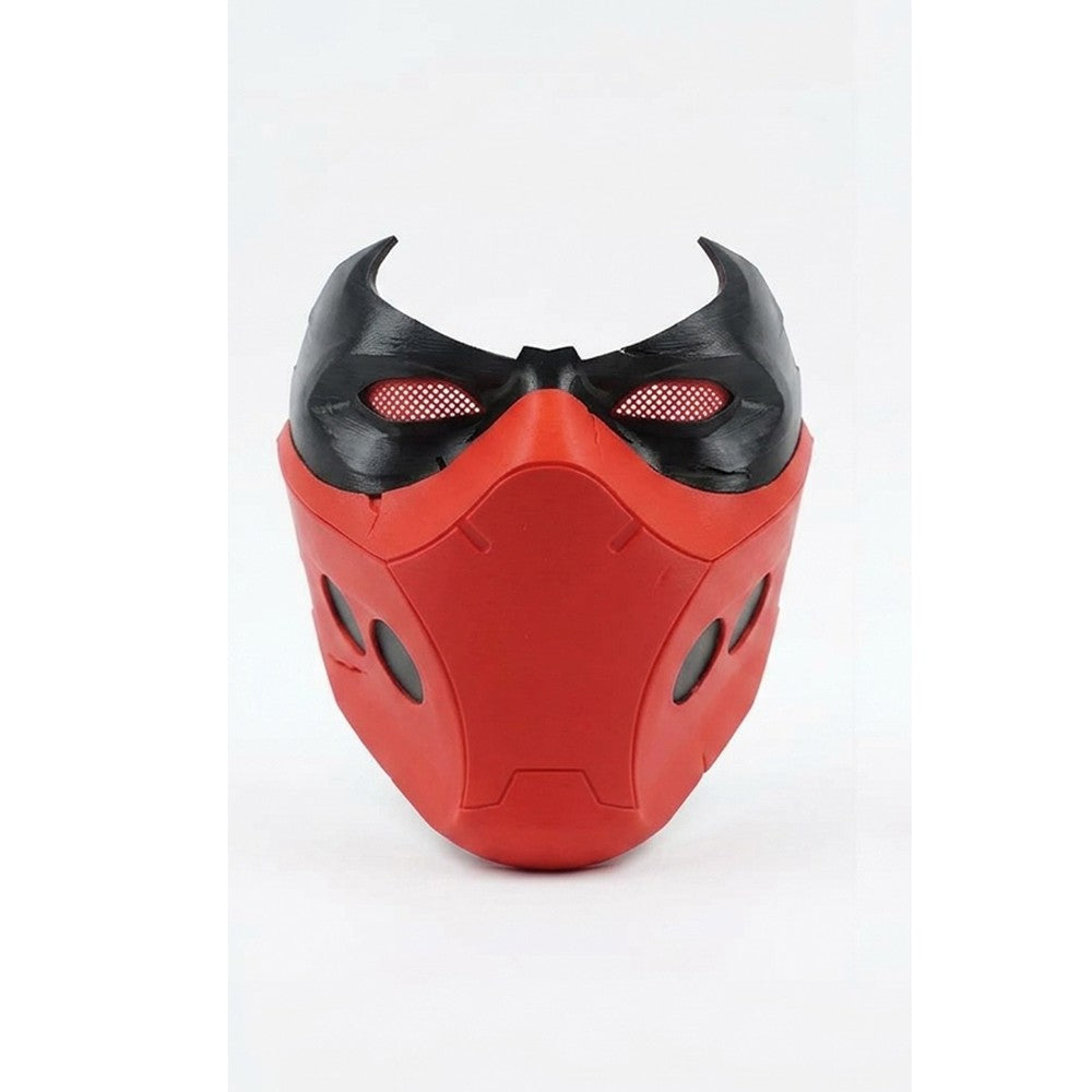 Superhero Red Hood Cosplay Mask Jason Todd Adult Full Face Mask Stage Halloween Carnival Prop