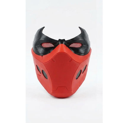 Superhero Red Hood Cosplay Mask Jason Todd Adult Full Face Mask Stage Halloween Carnival Prop