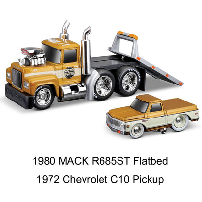 Maisto 1:64 Muscle Transports - Série de Veículos Estáticos de Metal Fundido Colecionáveis Hobbies Modelos de Carros de Brinquedo