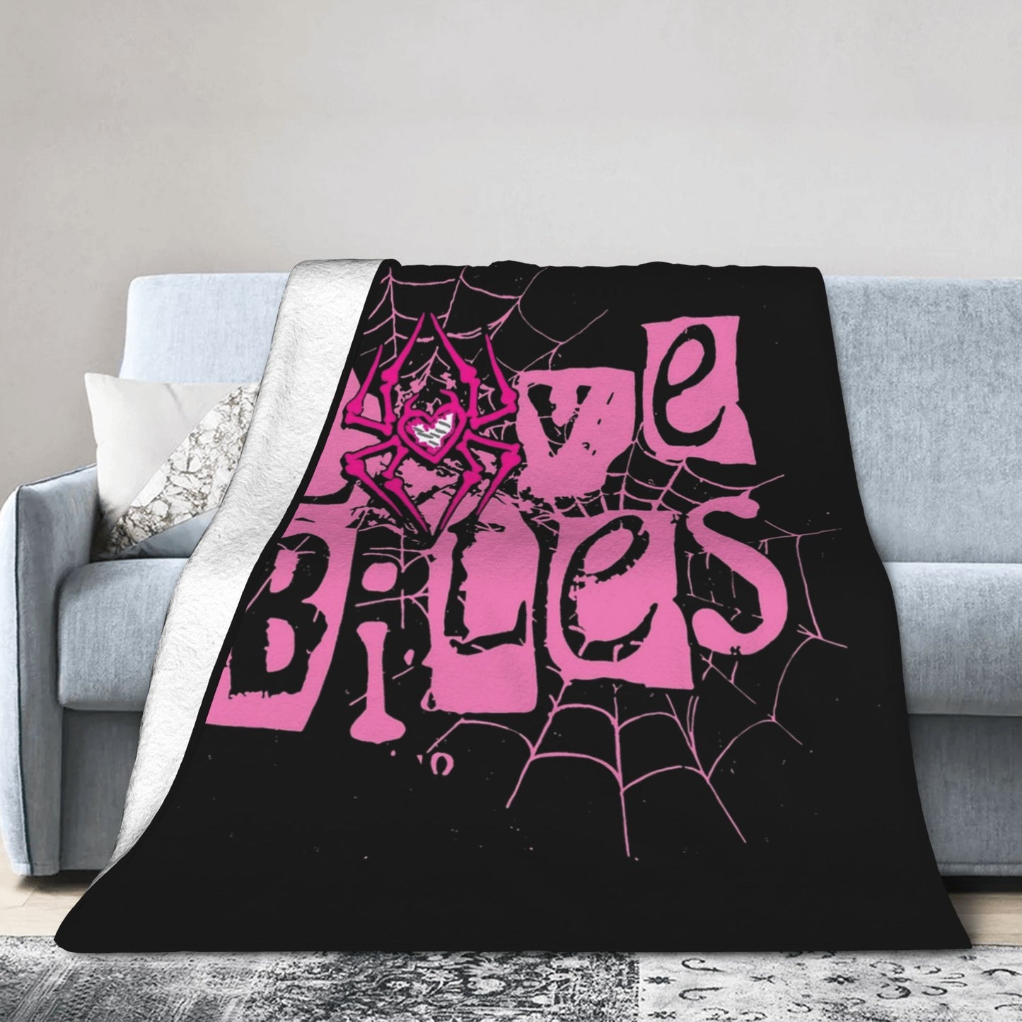 Love Bites AJ Lee Spider Logo Cobertor de flanela para primavera e outono, cobertor quente multifuncional para casa, sofá, colcha.