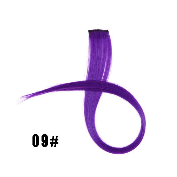 Mega Hair Tic Tac Sintético 55 cm Longo Colorido Liso Peças de Cabelo Sintéticas para Uso Diário Festas