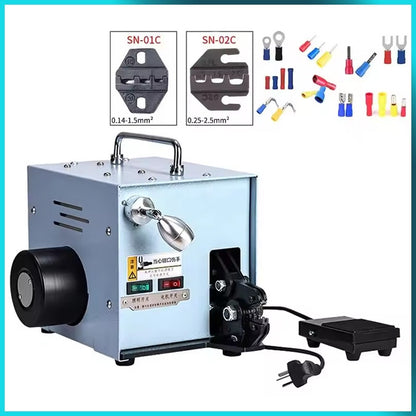 Electric Cold Press Terminal Machine Scattered Terminal Crimping Machine Tubular Insulation Terminal with Exchangeable Die Sets