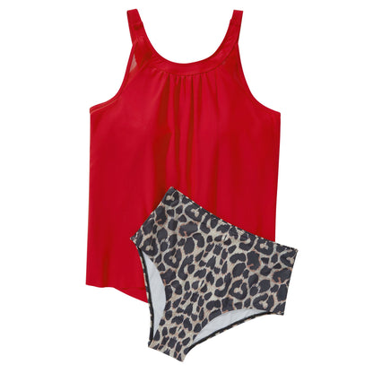 Women Tummy Control Tankini Bathing Suits High Waisted Padded Swimwear Plus Size Beachwear Swimsuit Bikini Sets Female