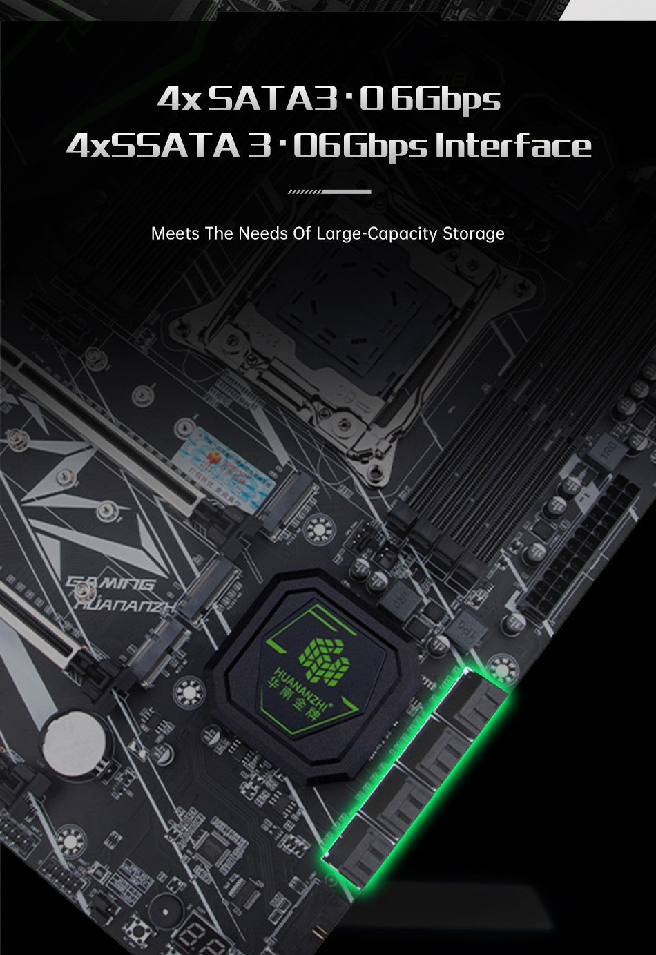 Placa-mãe HUANANZHI X99 T8 LGA 2011-3 XEON X99 compatível com Intel E5 2696 2678 2676 2673 2666 V3 com suporte a memória DDR3 RECC NVME