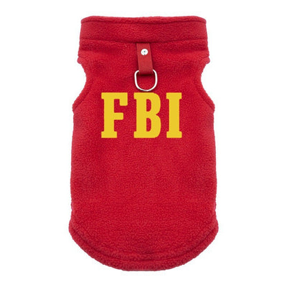 FBI Roupa para Cães Colete Macio Quente Roupa para Cachorros Colete Capa Roupa de Inverno para Animais de Estimação Jaqueta Casaco Cães Pequenos e Médios Roupa Chihuahua P-GG