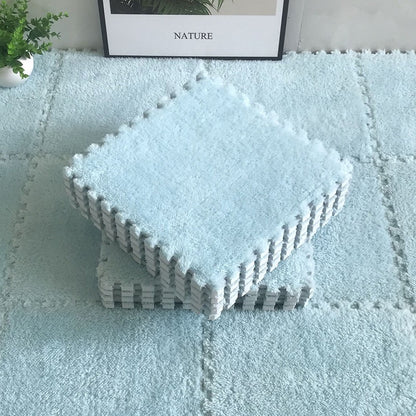 Soft Plush Children's Mat Baby Play Mat Baby Toys Eva Foam Puzzle Carpet In Children's Room Keep Warm Playmat 30*30*1CM