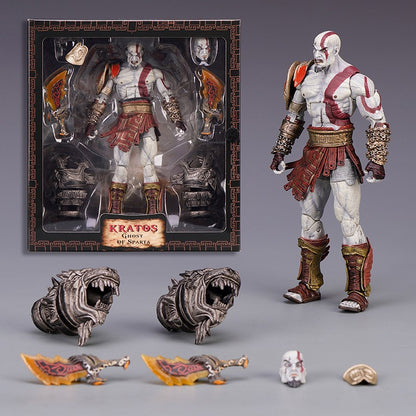 NECA God of War Ghost of Sparta Kratos Boneco de Ação 18cm PVC Coleção Articulada Jogo Ultimate Kratos Estatueta Modelo Brinquedos Presentes