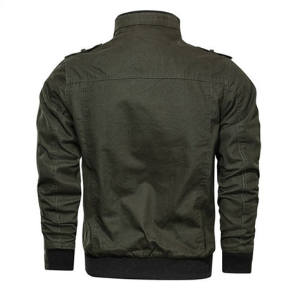 Spring Autumn Jacket Men Cotton Windbreaker Bomber Coat Military Men's Tactics Jackets Man Cargo Casual Jacket Mens Clothes 2025