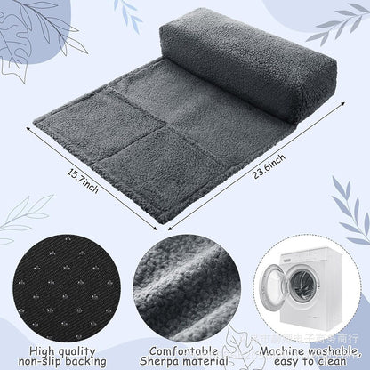 Recliner Pillow Neck Support Adjustable with Storage Pocket Sofa Cervical Spine Support Pillow for Travel and Home Sofa Armchair