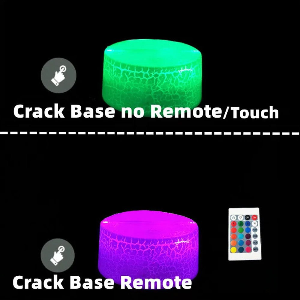 Anime Naruto Uzumaki LED Night Light Toys Akatsuki Kakashi Hatake Kid Bedroom Nightlight Itachi Uchiha 3D 7/16 colors Lamp Decor