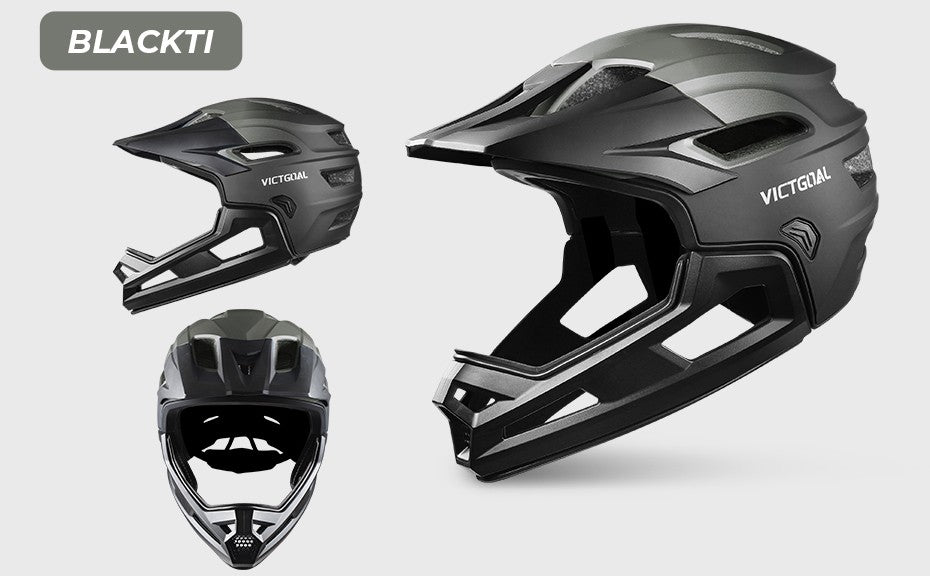 Capacete de Ciclismo Adulto Destacável VICTGOAL para Homens Proteção de Cabeça de Motocicleta Bicicleta de Montanha Off-road MBX BMX Segurança