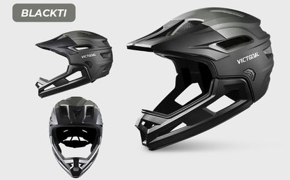 Capacete de Ciclismo Adulto Destacável VICTGOAL para Homens Proteção de Cabeça de Motocicleta Bicicleta de Montanha Off-road MBX BMX Segurança