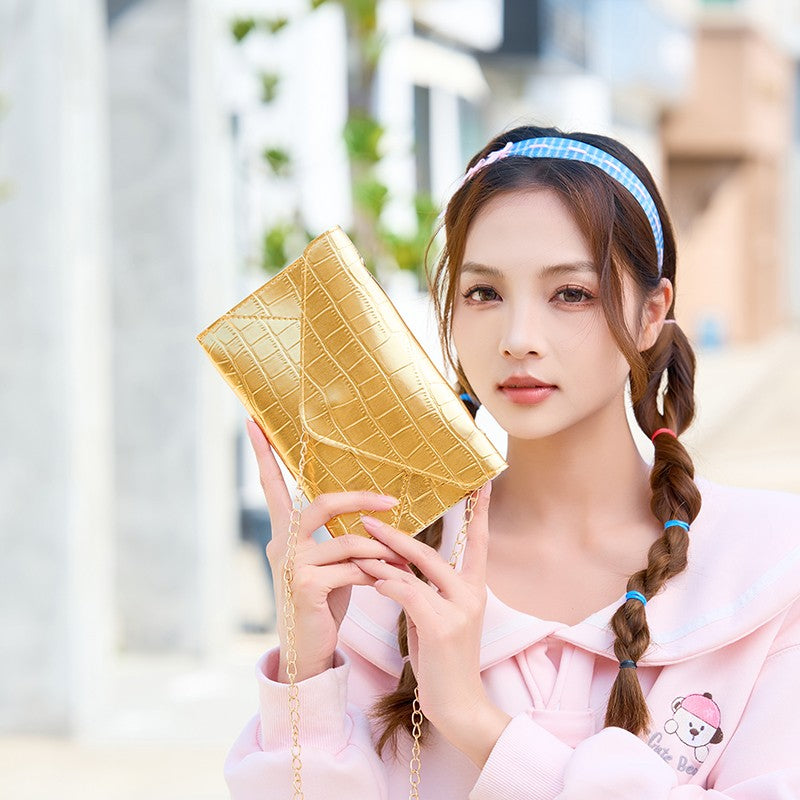 Gold Silver Evening Bag Women Elegant Fashion Banquet Clutch Chain Shoulder Bags Luxury Purse Female Wedding Party Bags Wallet