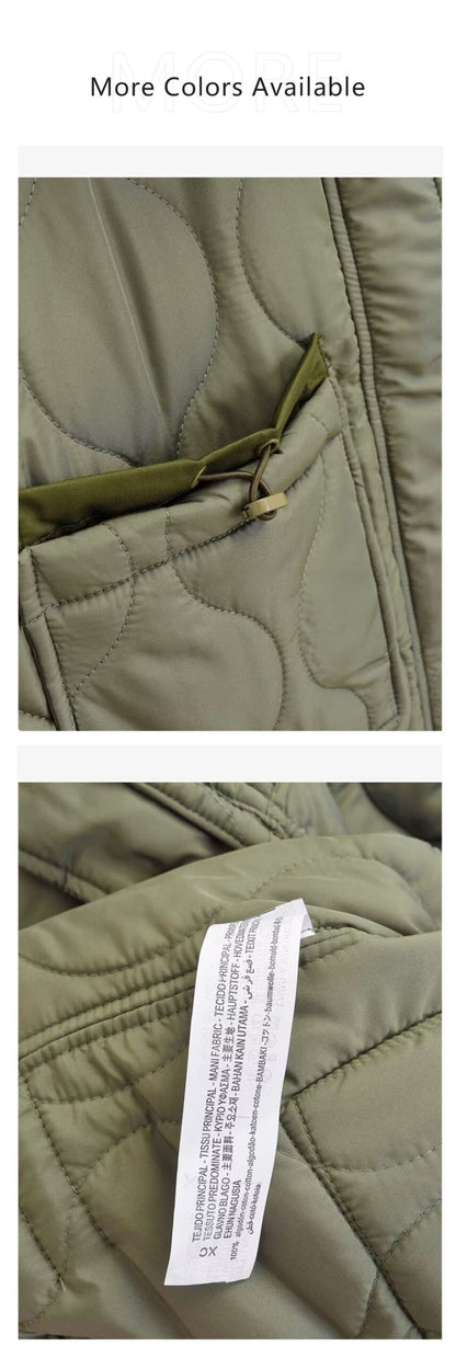 2024 autumn new women's fashion pocket decoration loose long sleeved stand collar diamond grid cotton jacket short jacket